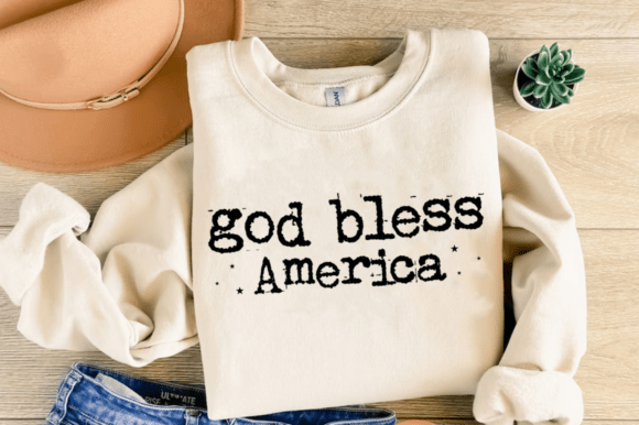 God Bless America SVG for Patriotic Graphics and T-Shirt Designs