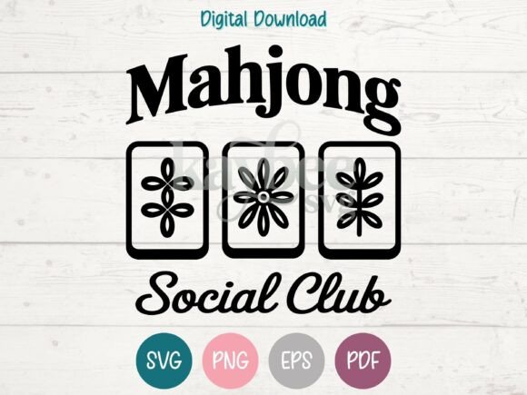Mahjong Social Club: Graphics & T-Shirt Designs