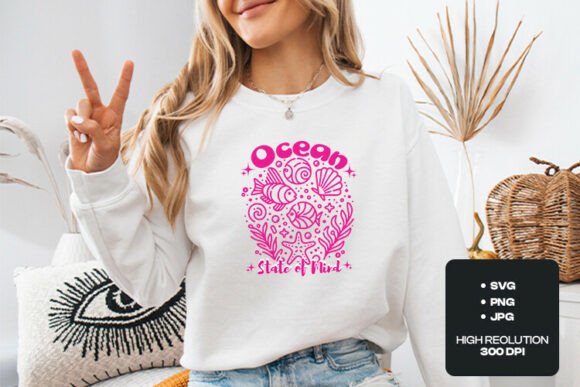 Ocean State of Mind SVG PNG: Graphics & T-Shirt Designs
