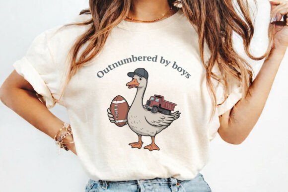 Outnumbered by Boys SVG PNG: Graphics for T-Shirt